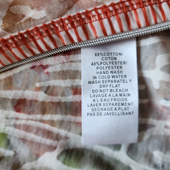 Jac dale vintage semi sheer zip textured blouse/blazer,floral patterns,size XL - Picture 6 of 11